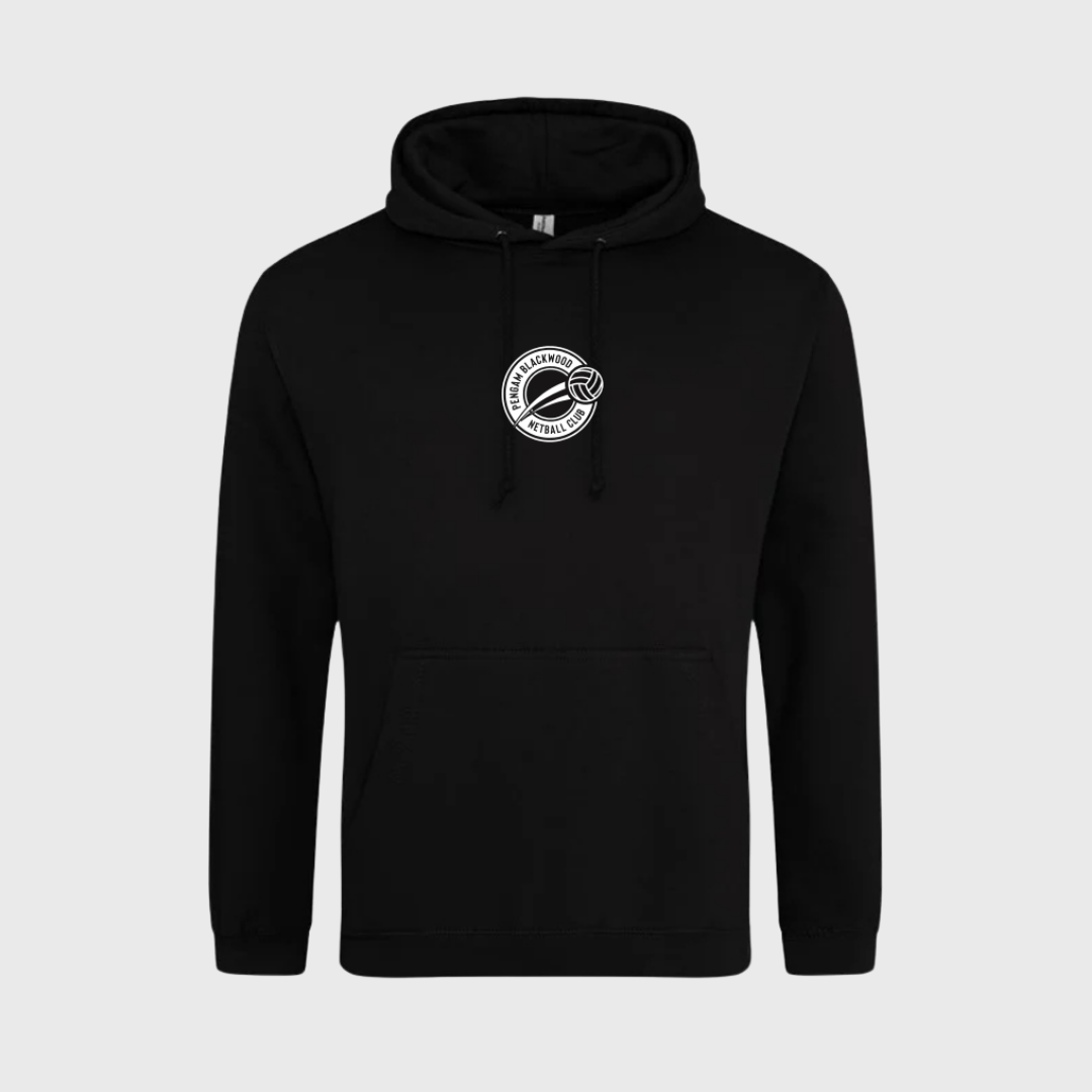 Pengam Netball - Black Hoodie