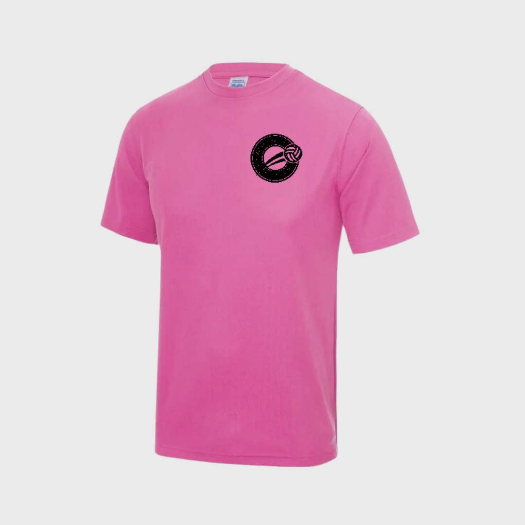 Pengam Netball T-shirt - Electric Pink (Kids)