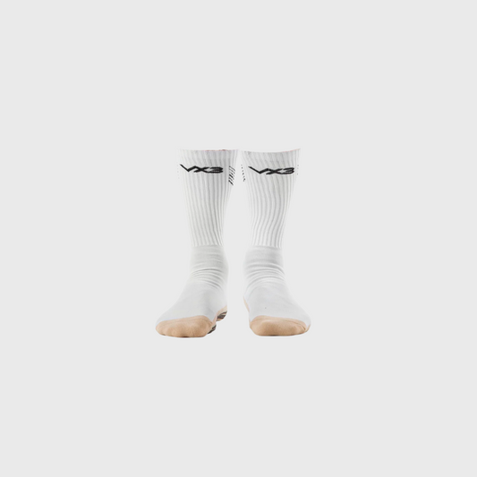Abercarn Netball Club Grip Socks White