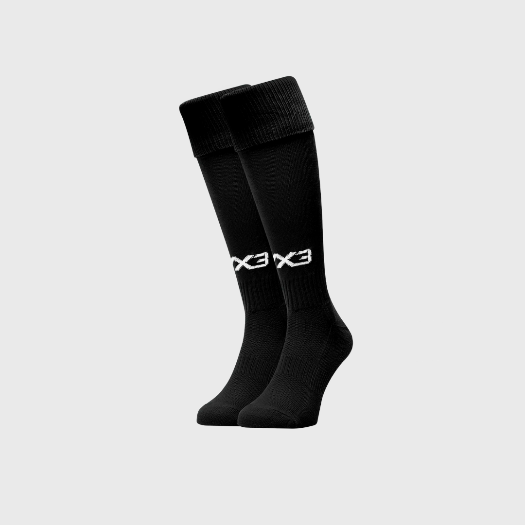 Abertysswg RFC Plain Black Playing Socks