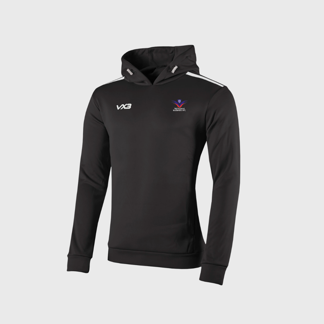 Trethomas Bluebirds AFC Coaches Hoodie Black
