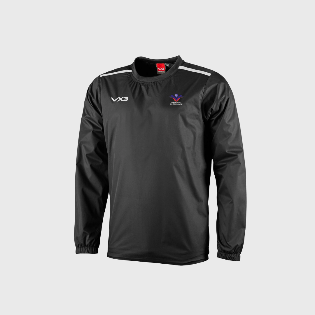Trethomas Bluebirds AFC Coaches Smock Black