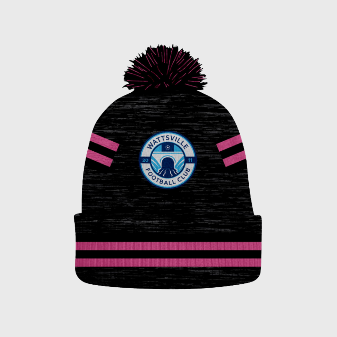 Wattsville FC Bobble Hat - Pink