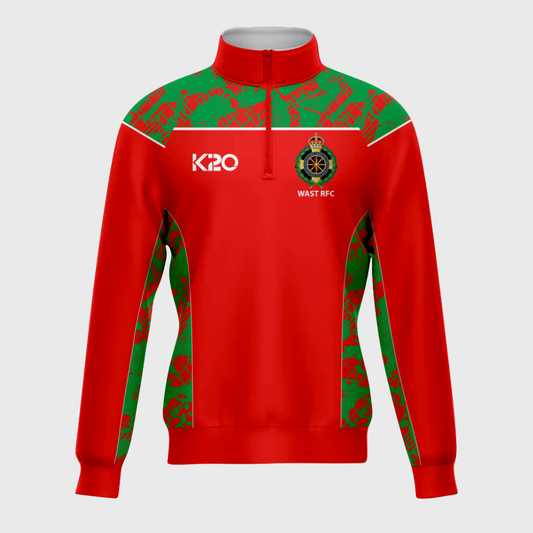 Welsh Ambulance RFC - 1/4 zip (Red)